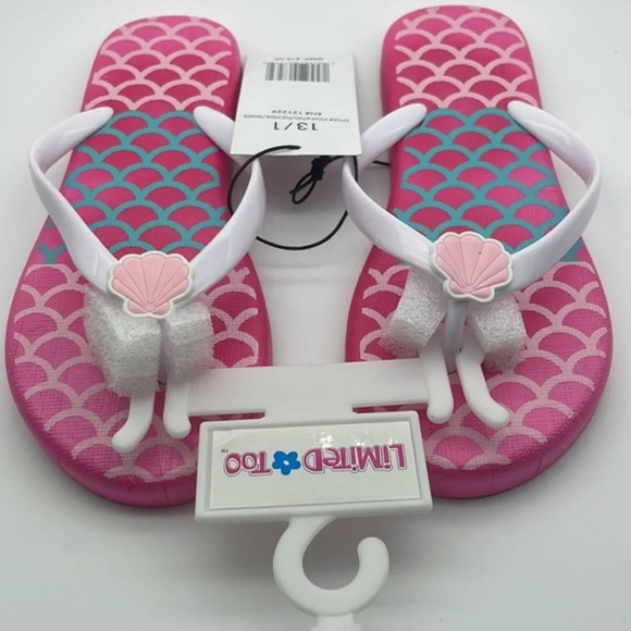 LIMITED TOO Flip Flop Sandal, Kid’s, PINK, Size 13/1, NWT - Picture 10 of 11
